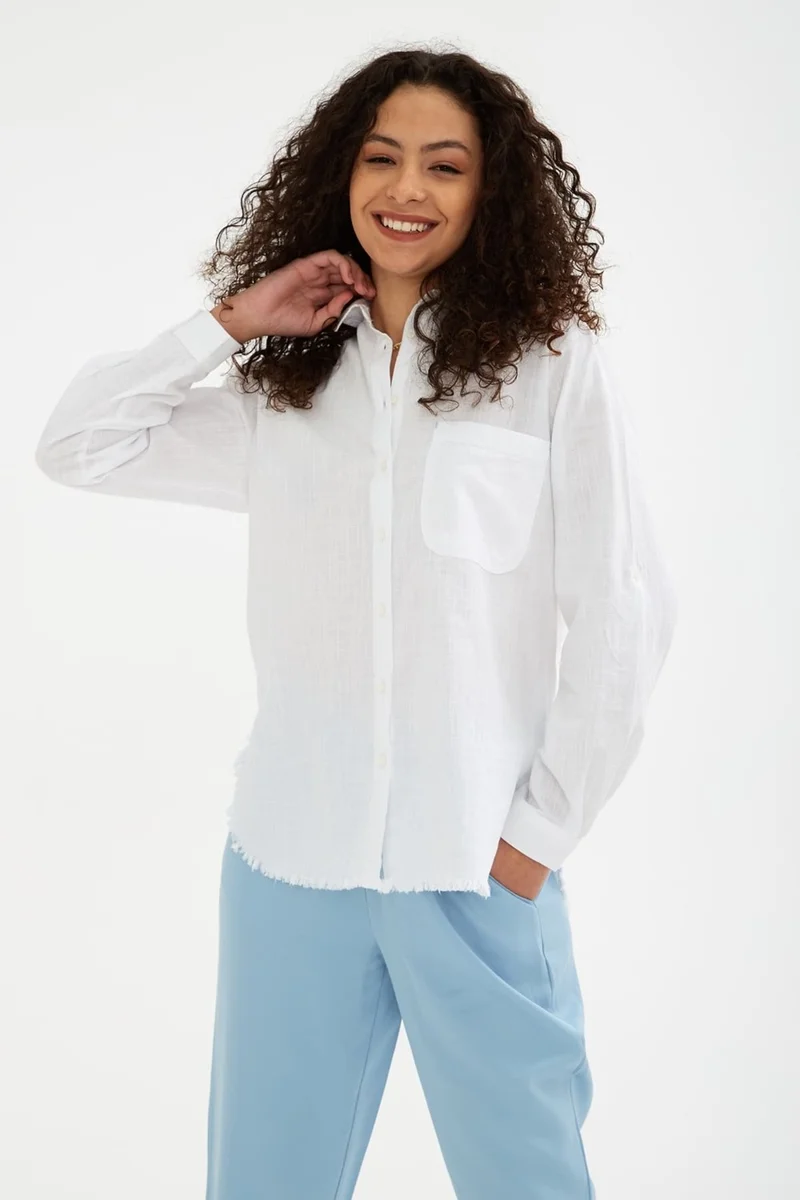 فاشن فريندز Cotton Regular Fit Shirt Women's Shirt 24Y0390K1