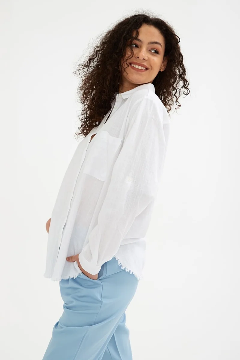 فاشن فريندز Cotton Regular Fit Shirt Women's Shirt 24Y0390K1