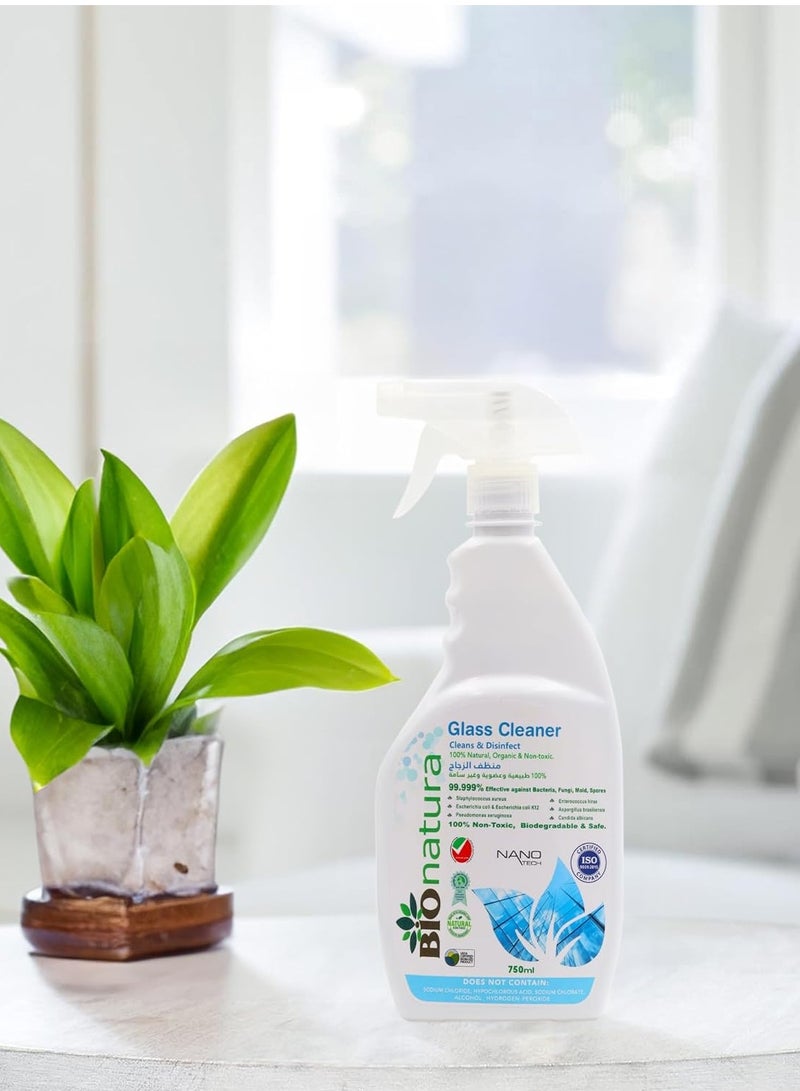 بيوناتورا منظف ​​الزجاج العضوي  قابل للتحلل البيولوجي، طبيعي وغير سام -750 مل - Image 4