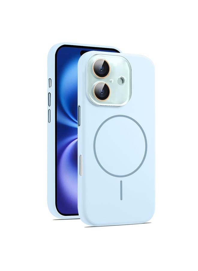 S-TOP Case For iPhone 16 Plus AG Fine Hole Liquid Silicone MagSafe Magnetic Phone Case - Image 1