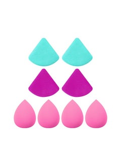Freeman Freeman Puffs N' Stuff Powder Puffs + Liquid Sponges 8 Count Set, Makeup Blending Sponges For Liquid & Cream Foundation & Concealer, Triangle Powder Puff For Setting Powder, Vegan & Cruelty Free  - Image 2