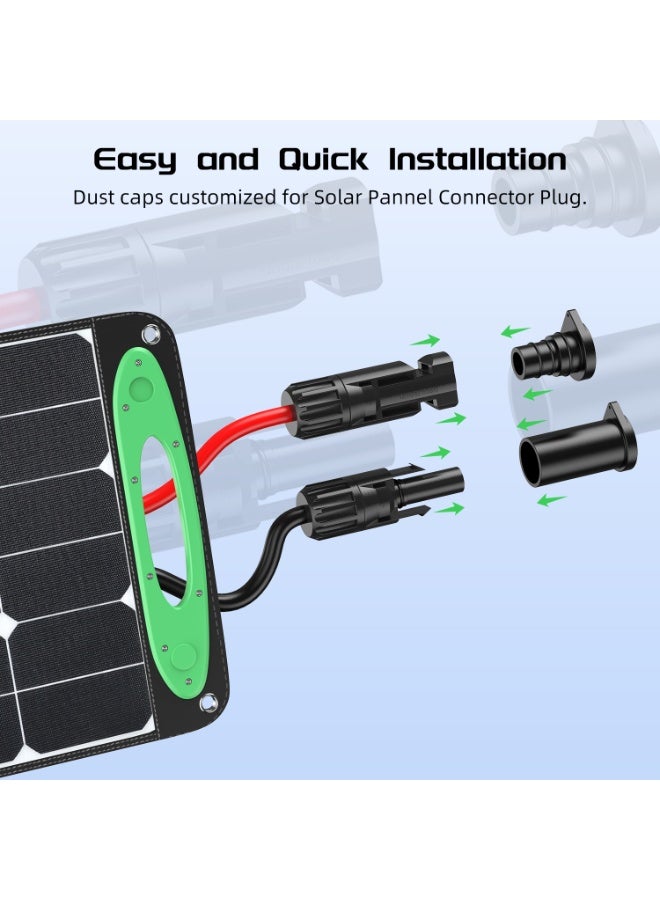 BateriaPower Bateria Power 30 Pairs Solar Connector Caps, IP68 Solar Panel Connectors Caps Weather Resistant Solar Dust Caps for Male and Female Solar Connectors - Image 5