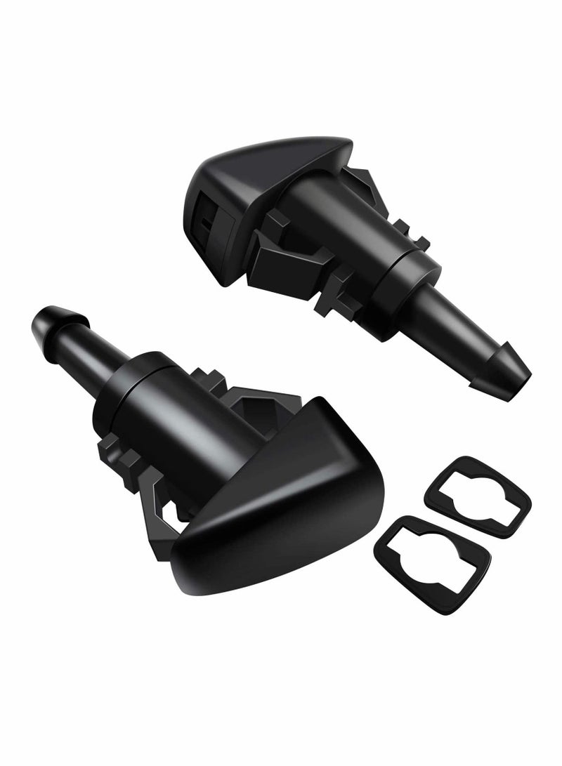 Generic Windshield Wiper Nozzles, 2 Pack Premium Front Windshield Washer Nozzles, Windshield Washer Nozzle Replacement for Chrysler/Dodge/Jeep/Ram, Windshield Nozzle Spray Jet Kit Replaces  - Image 1