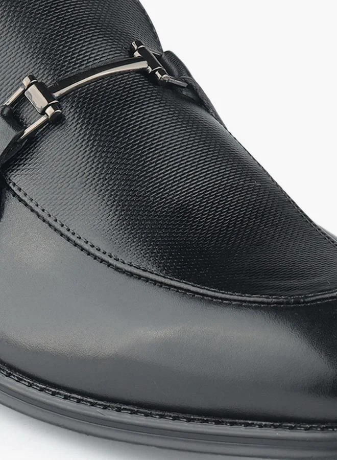 DUCHINI BLACK Men Metal Accent Slip-On Loafers for Men | Best Price UAE