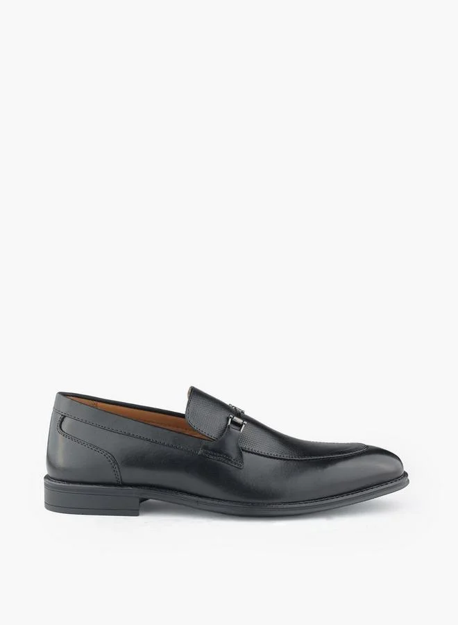 Duchini BLACK Men Metal Accent Slip-On Loafers for Men | Best Price UAE