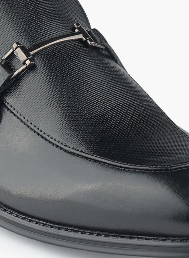 DUCHINI Men Metal Accent Slip-On Loafers - Image 4