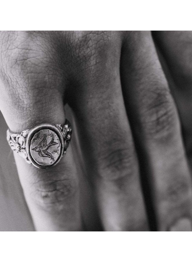 خاتم رجالي قابل للتعديل من الفضة الإسترليني S925، خاتم أنيق فريد من نوعه من الفضة الإسترليني، خاتم مفتوح لا يتلاشى - Image 2