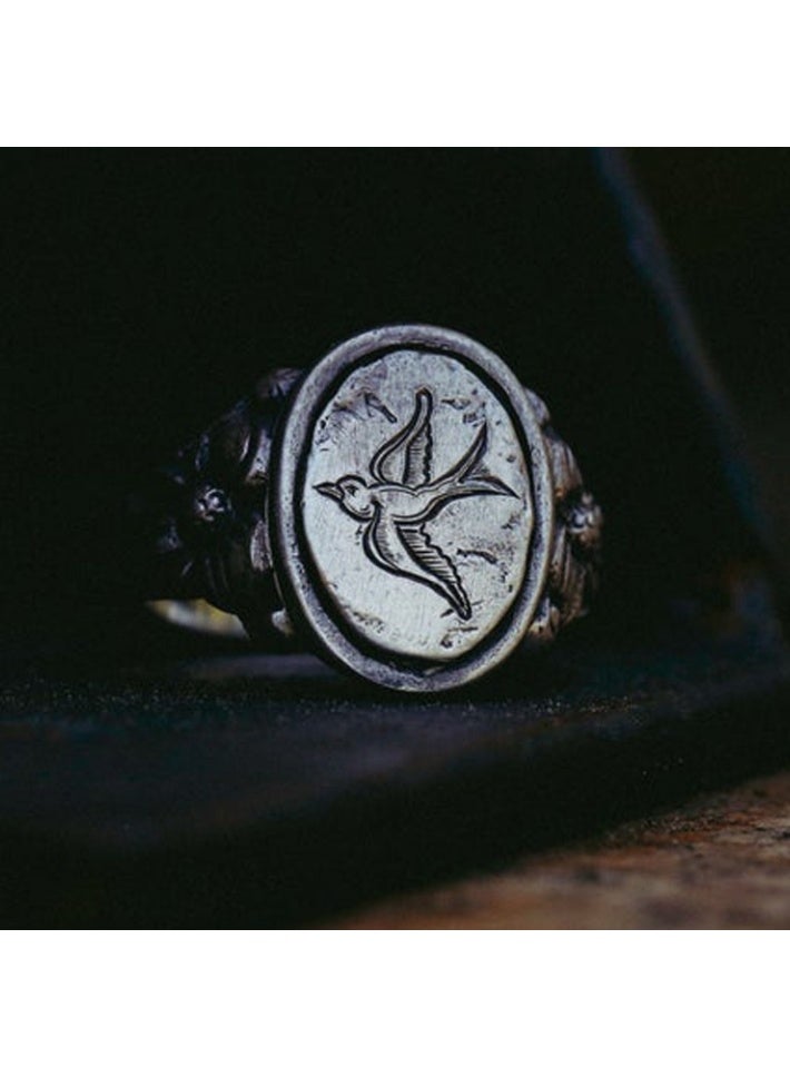 خاتم رجالي قابل للتعديل من الفضة الإسترليني S925، خاتم أنيق فريد من نوعه من الفضة الإسترليني، خاتم مفتوح لا يتلاشى - Image 3