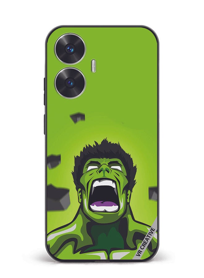 VR CREATIVE Protective Case Cover For Realme C55 Hulk Design Multicolour - Image 1