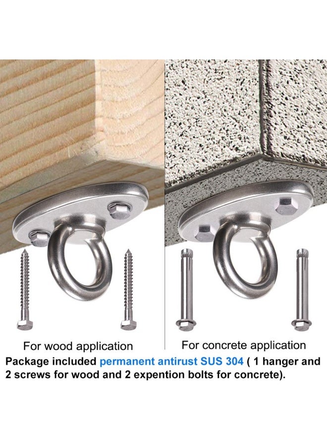 Benelabel  Wall Ceiling Mount Bracket for Suspension Strap Trainer 2800lb Capacity Body Weight Strength Training Systems Aerial Yoga Swing  Hammock Resistance Band Battle Rope Boxing Equipment  - Image 4