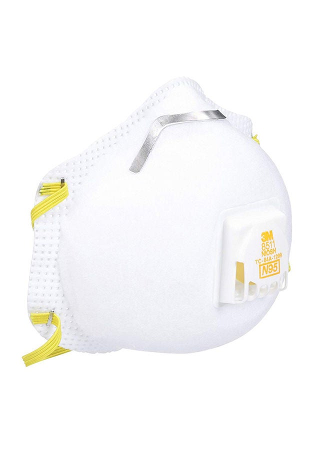 NIBEMINENT Cool Flow Exhalation Valve Particulate Respirator 8511, N95, Pack of 10 Silver  - Image 2