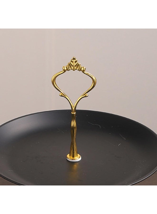 Arabest Cupcake Display Stands 3 Tier Serving Tray Platters Stainless Steel Cup Cake Tower for Birthday Party Wedding Dessert Cookie Candy(Black and Gold) - Image 3