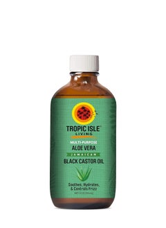 Tropic Isle Living Herbal Collection Jamaican Black Castor Oil (Aloe Vera) 4oz | Soothing and Hydrating Oil for Hair, Skin & Scalp | Promotes Hair Growth, Calms Irritation, and Moisture | Paraben-Free & Cruelty-Free  - Image 3