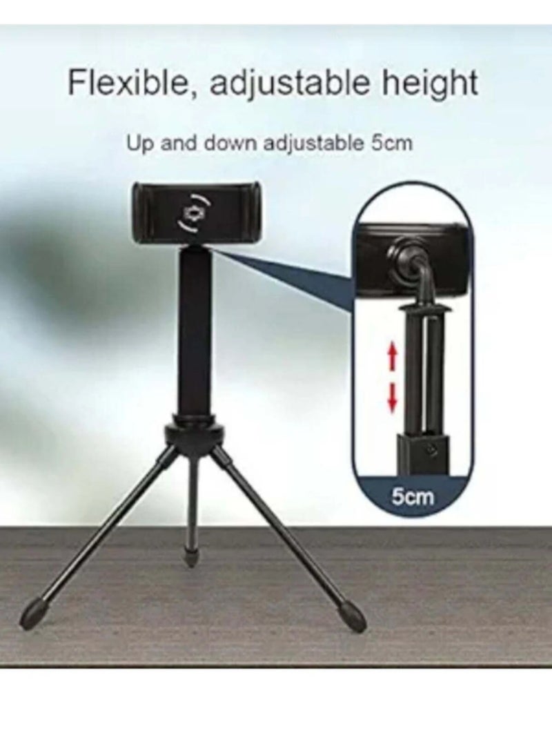 EONLINE Portable Camera Tripod for Mobile Phones & Small Cameras with 360-Degree Rotating Holder - Image 3