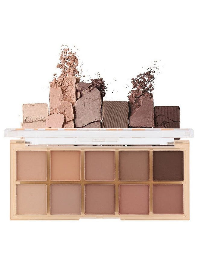 AMY'S DIARY 10 Colors Eyeshadow Eye Shadow Palette Makeup Matte Naked Eye Shadow Ultra Blendable Naturing Looking Long Lasting Cement Color Neutral Nudes Eye Shadow Palette Suitable For Women  - Image 2