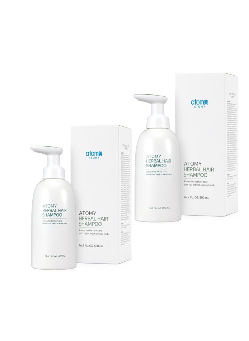 ATOMY - Atomy Shampoo 500ml (16.9 FL.OZ.) 2 Pack Set - Outstanding Cleansing and Rich Nourishment - Image 1