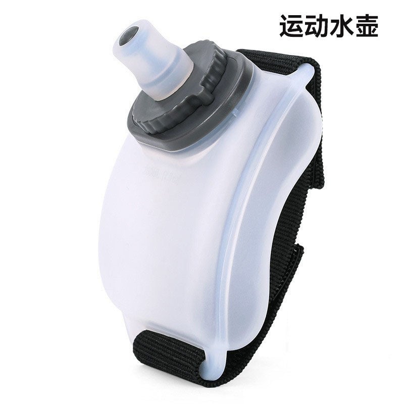 Border Wrist Sports Water Bottle - Food-Grade Silicone, Creative Portable Design for Outdoor Cycling, Running & Hiking