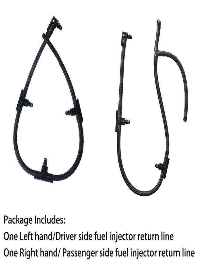 RainMan S Fuel Injector Return Line Kit (Left + Right) 98062291 97328733 97363195 Replacement for SIERRA 2500 2004-2010 Replacement for TOPKICK 2004-2007 - Image 5