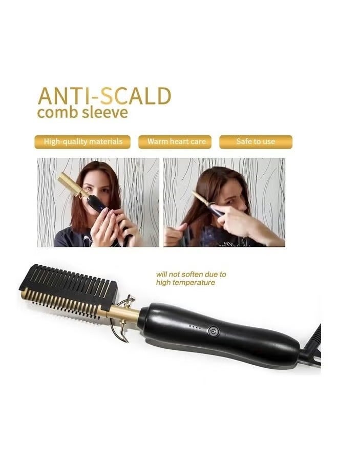 BGM Electric Straightening Comb Black - Image 2