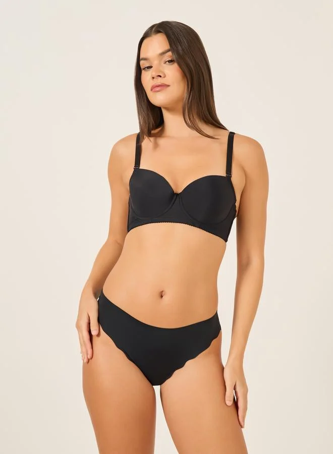 Take Two Take Two Solid Padded Wired Push Up Bra