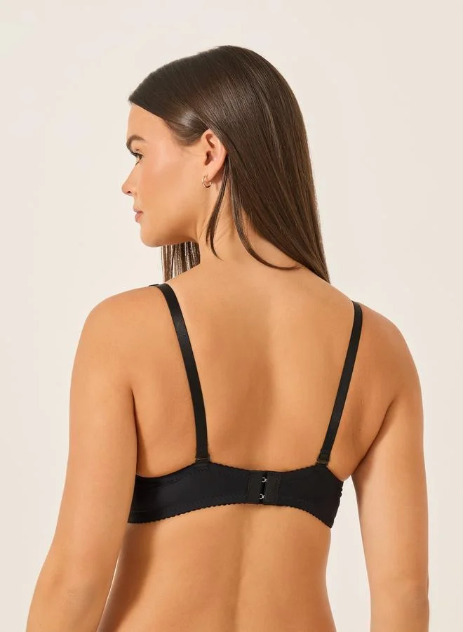 تايك تو حمالة صدر بوش أب مبطنة سلكية صلبة مزدوجة