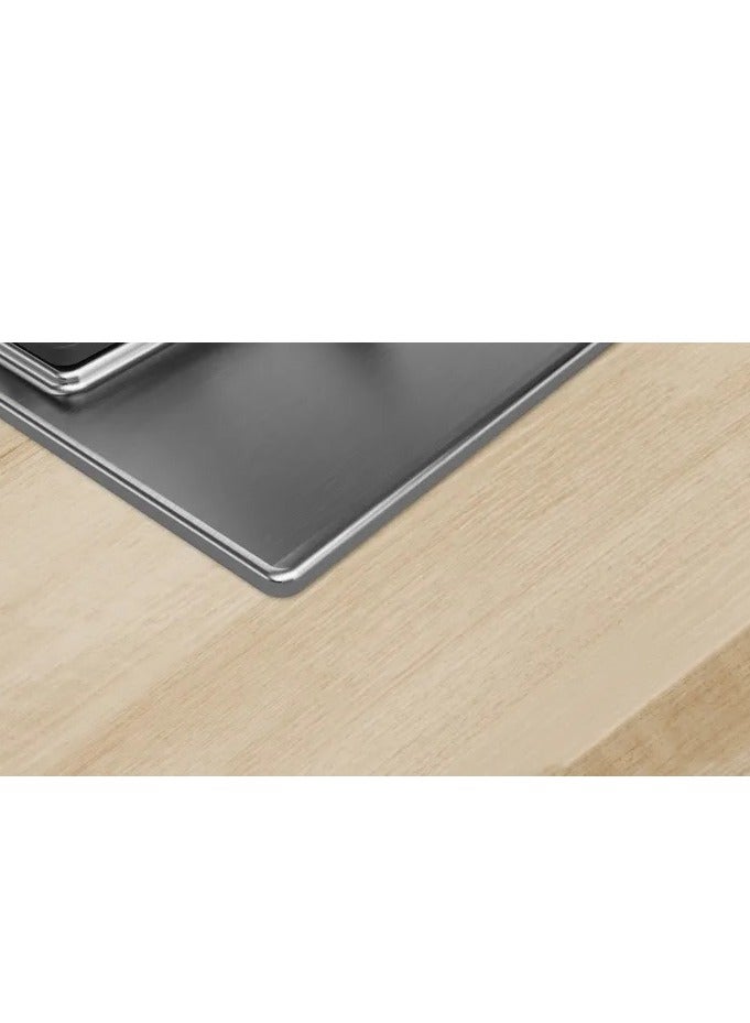 BOSCH Built in hob 75 cm 5 burner Series 6 Pan Support Cast iron Stainless steel Frameless PCQ7A5B90 PCQ7A5B90 Silver - Image 4