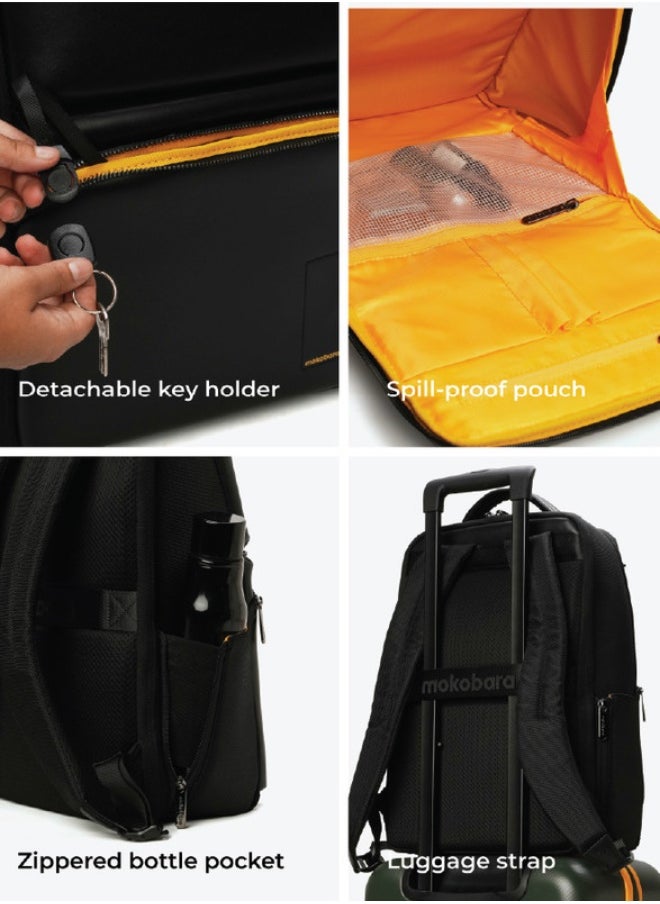 Mokobara - MOKOBARA The Radio Backpack Water-Resistant 15.6" Laptop Bag with Luggage Sleeve for Work, Travel, and Daily Use - Suitable for Men and Women - Image 1