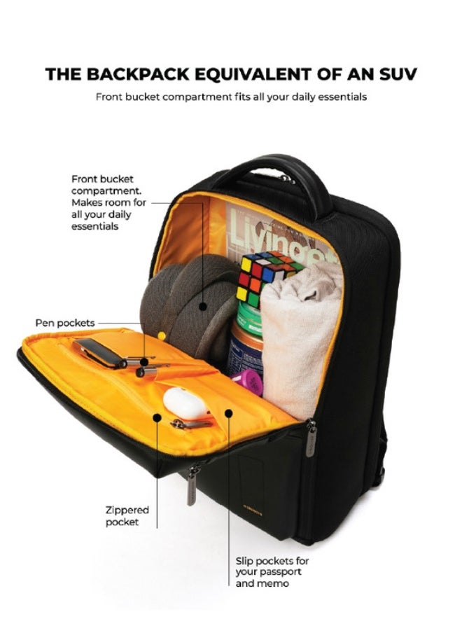 Mokobara MOKOBARA The Radio Backpack Water-Resistant 15.6" Laptop Bag with Luggage Sleeve for Work, Travel, and Daily Use - Suitable for Men and Women  - Image 4