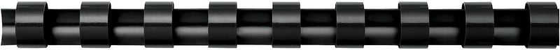 Fellowes Plastic Binding Combs - Round Back, 1/2 Inch Diameter, 90 Sheets Capacity, Black, 100 Pack - Image 5