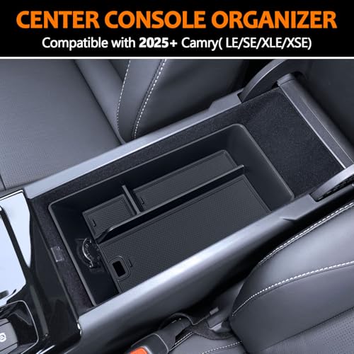 TOPINSTALL 2025 Center Console Tray Compatible with 2025 2026 Toyota Camry (XSE/XLE/SE/LE) Armrest Storage Box Console Organizer for 9th Gen Camry Interior Accessories - Image 3