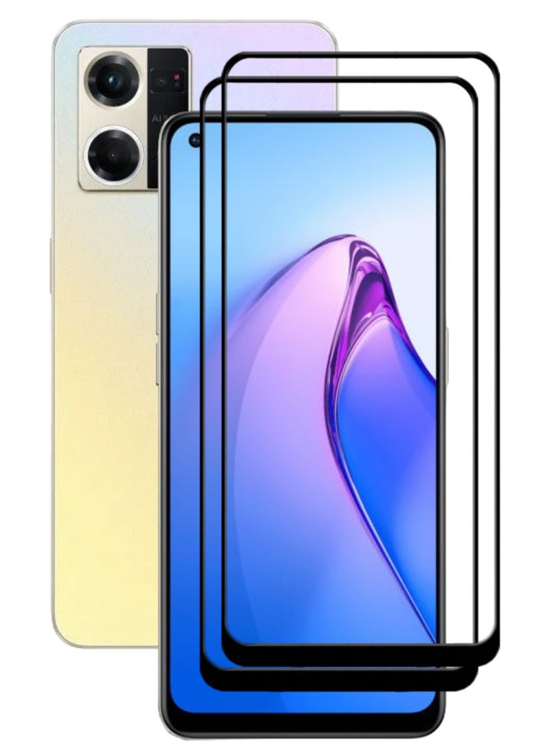 ACLIX 2 Pieces Antistatic ESD Dustproof Premium Quality High Definition Tempered Glass Screen Protector Designed For Oppo Reno8 4G - Image 1
