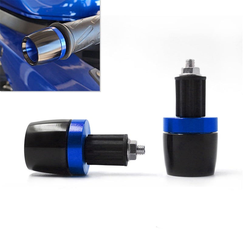 HAONEL 78 Universal Motorcycle Handlebar Grips Plug Aluminum Bar End Cap Sliders Replacement for Suzuki SV650 DR650 DR 650 SSE Bandit GSF250 GSF600 GSF650 GSF1200