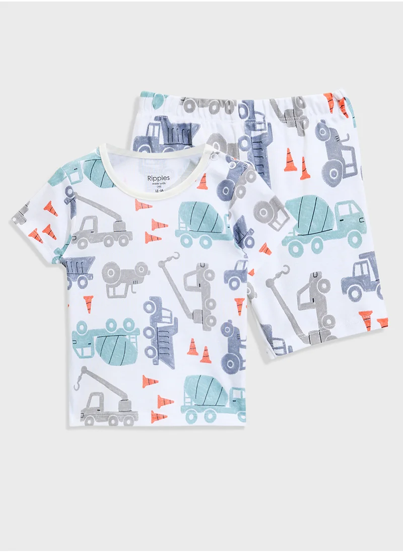 Ripples Boys 2pcs Sets with Short & T-shirt