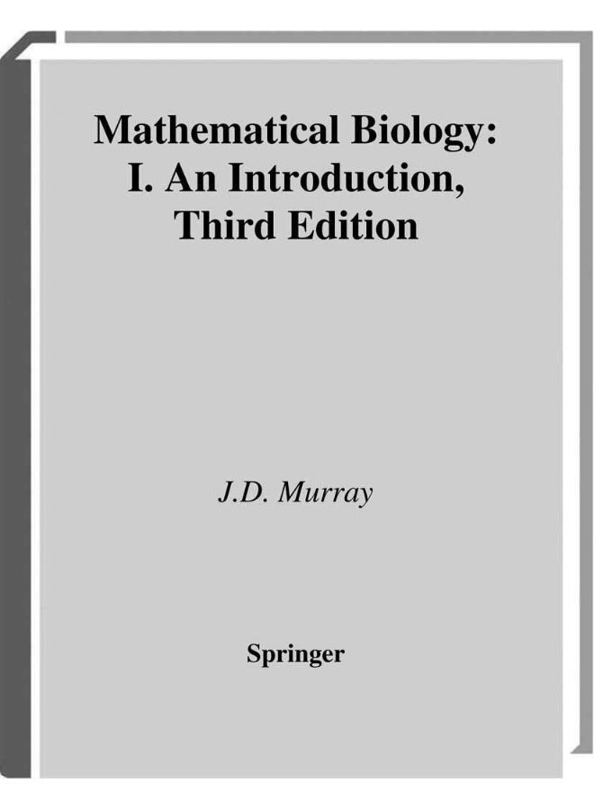 Mathematical Biology: I. an Introduction