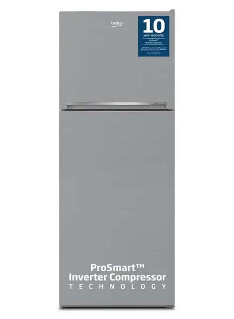 Beko Refrigerator 550 Liters Gross(422 Net) Capacity, Double Door, Top Mount, No Frost, Harvest Fresh Technology, NeoFrost Dual Cooling, Low Noise, CoolRoom, 10 Years Warranty on ProSmart Inverter Compressor 550 L 130 W RDNT550XS Grey/Brushed Silver - Image 1