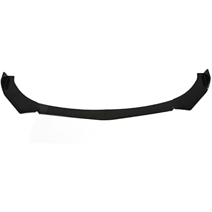 fannay Universal Front Bumper Lip - ABS Glossy Black Chin Spoiler Splitter Air Dam Automotive Protector, Body Kit for All Cars - Image 1