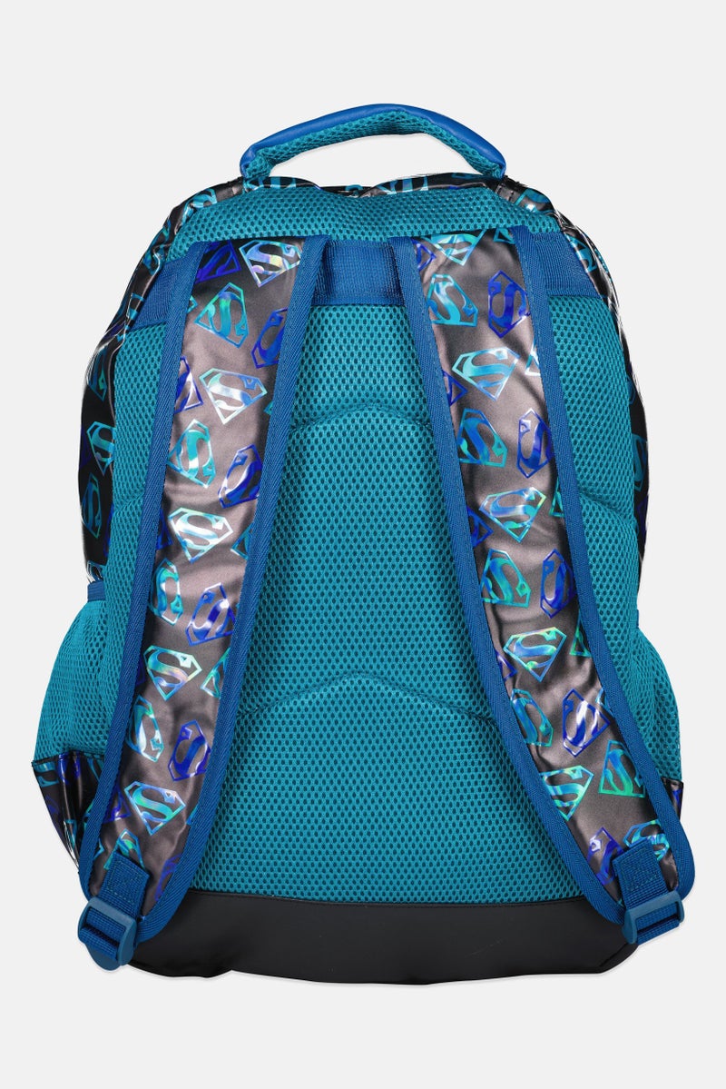DC Kids Boy Superman Graphic Print Backpack, Multicolour - Image 2