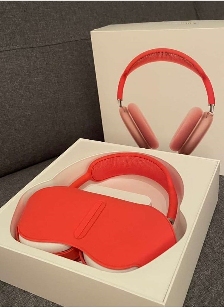 P9 - P9 Bluetooth & Wireless Over-Ear & Headphone with Mic Silicone Storage Bag, Portable Travel Anti-Scratch Carrying Case Compatible Max Anti-Dust Protective Cover (Red) Good Quality with 1year warranty. - Image 1