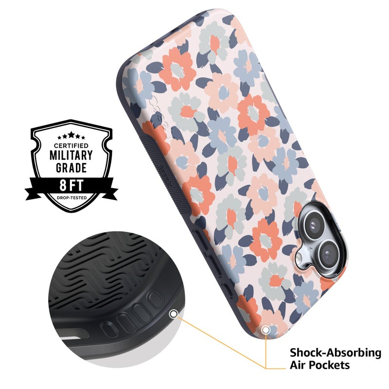 Casely iPhone 17 Case | Field of Flowers | Pastel Floral | Bold Protective Design | Compatible with MagSafe - Image 4