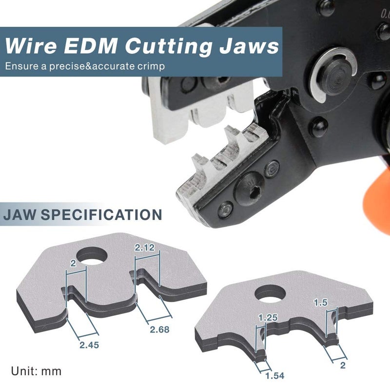 IWISS iCrimp SN-01BM Ratchet Crimper AWG28-20 for XH2.54/3.96,PH2.0,PX,JST,Molex Terminal - Image 3