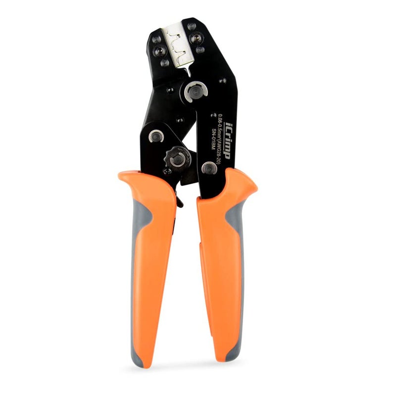IWISS iCrimp SN-01BM Ratchet Crimper AWG28-20 for XH2.54/3.96,PH2.0,PX,JST,Molex Terminal - Image 1