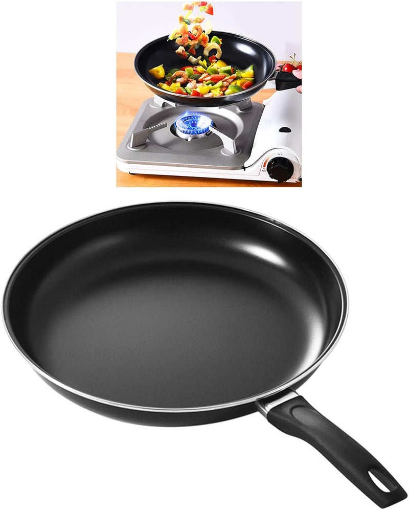 HEEPDD Metal Frying Pan, Nonstick Round Flat Bottom Cookware for Induction Cooking and Home Kitchen Use Kitchen Tools (30cm) - Image 3