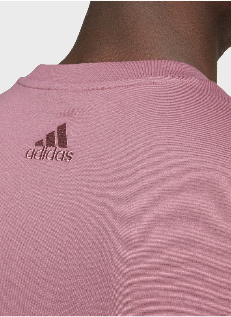 Adidas Essentail Big Logo T-Shirt  - Image 4
