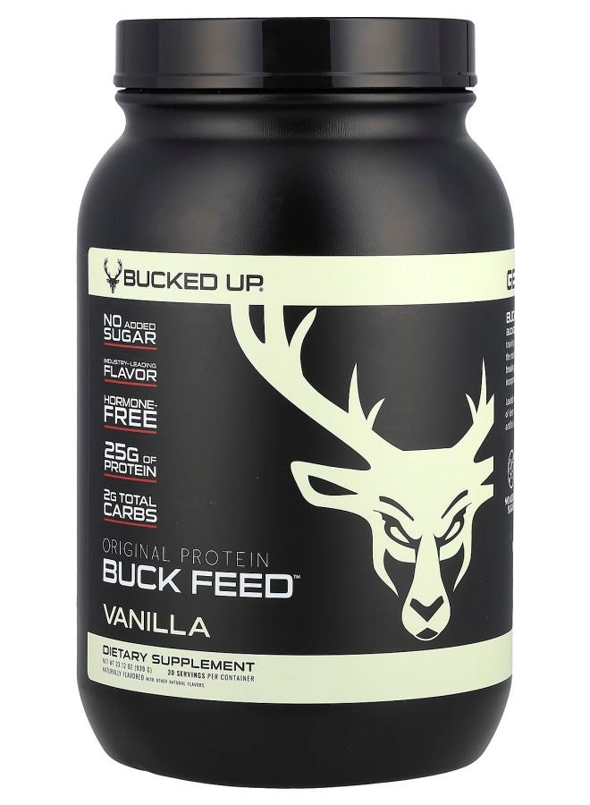 Bucked Up Buck Feed™ Original Protein Vanilla 33.12 oz (939 g) - Image 1