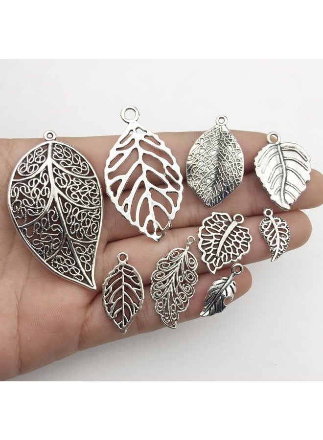 iloveDIYbeads 100g Craft Supplies Mixed Tree Leaves Pendants Beads Charms Pendants for Crafting Jewelry Findings Making Accessory For DIY Necklace Bracelet (Leaf Charms M91) - Image 5
