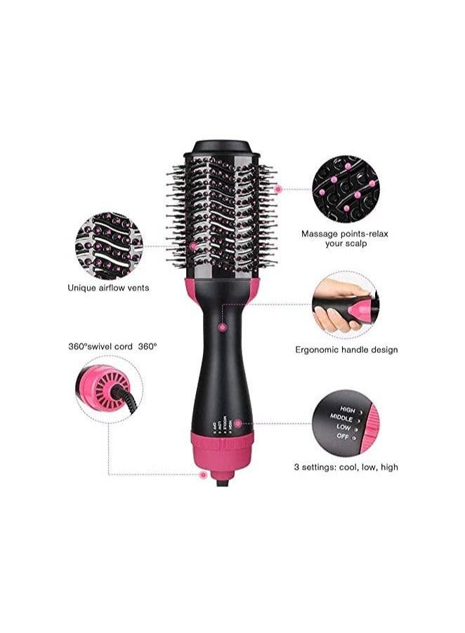 One-Step Hair Dryer And Volumizer with Hot Air Brush Dry & Wet Dual-use Frizz-free High Middle Low Three Modes One Step Hair Dryerand Styler - Image 3