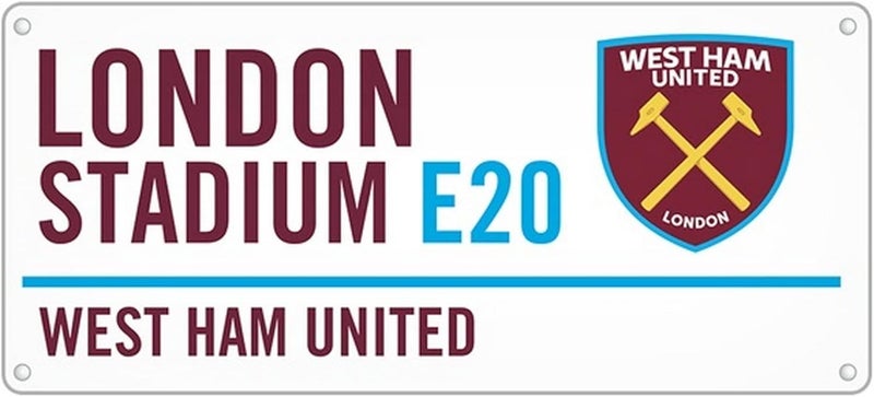 Taylor West Ham United F.C. Metal Street Sign - London Stadium E20 - Image 2