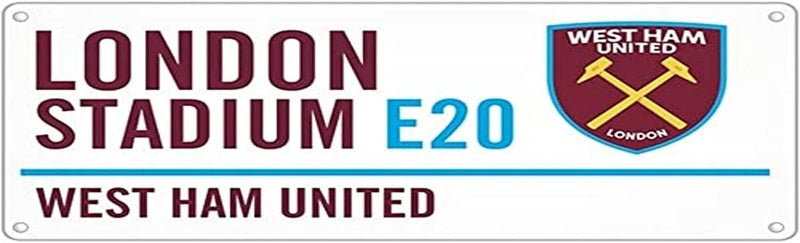 Taylor West Ham United F.C. Metal Street Sign - London Stadium E20 - Image 1