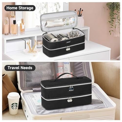 Jaffzora Carrying Case Fits for Shark Flexstyle & Hair Dryer, Travel Storage Bag Compatible with Dyson Supersonic Hair Dryer/Airwrap Styler and Attachments, Black(Bag Only) - Image 5