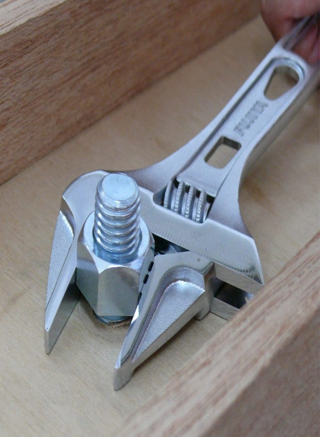 FUJIYA Tools, FLS-43G-F, Short Adjustable Wrench with Grip - Image 5